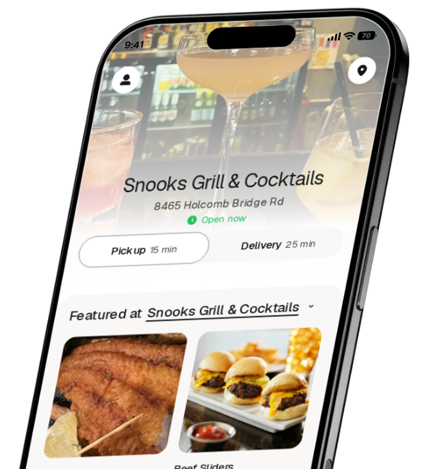 Snooks Grill & Cocktails app preview
