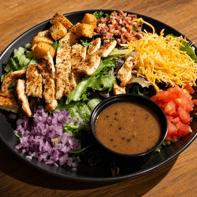 Grilled Chicken Caesar Salad.
